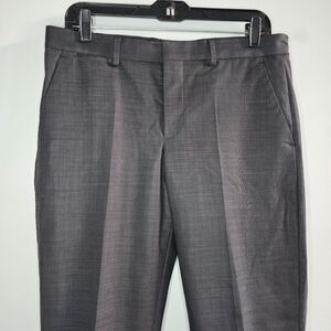 Express Photographer Gray Wool Dress Pants Mens 31x32 Slim Fit